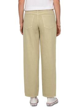 Pantalón Only Collette beige corte loose para mujer