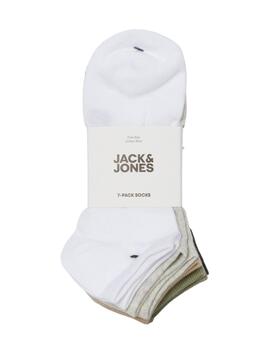 Pack Jack & Jones 7 pares de calcetines tobilleros hombre