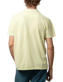 Polo Scotta Garment amarillo flúor manga corta para hombre