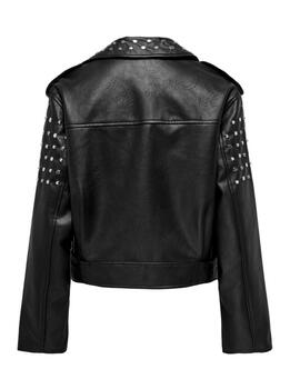 Chaqueta Only Destiny biker negra para mujer-NF