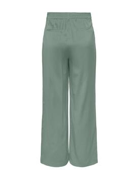 Pantalón Only Aris verde de tela para mujer