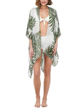 Camisa de playa Only Luna estampado verde de mujer