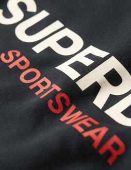 Sudadera Superdry Sportwear marino sin capucha para hombre