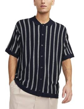 Polo Jack&Jones Faro raya marino de punto para hombre