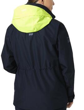 Chaqueta Helly Hansen Racing marino y fosforito para mujer