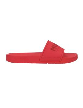 Chanclas Munich Flat slider rojas de tira para hombre