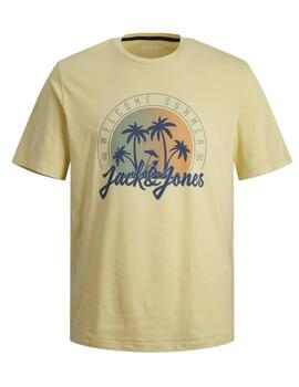 Camiseta Jack&Jones junior Summer amarillo manga corta niño