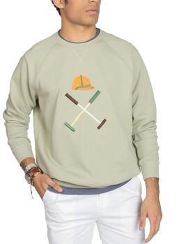 Sudadera Harper Vermont verde claro sin capucha para hombre