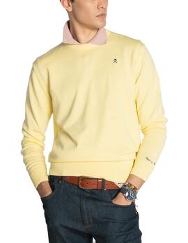 Jersey Harper&Neyer Round amarillo punto fino de hombre