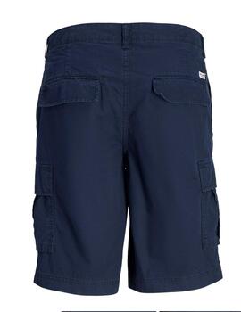 Bermuda cargo Jack&Jones Cole marino para hombre