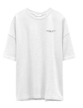 Camiseta Selected Henty blanco manga corta para hombre