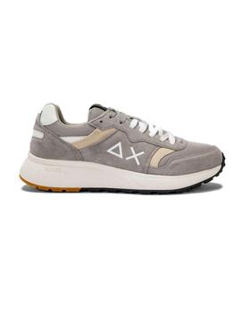 Zapatillas Sun68 Daddy gris y beige para hombre