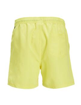 Bañador Jack&Jones Fiji amarillo cordón de ajuste de hombre