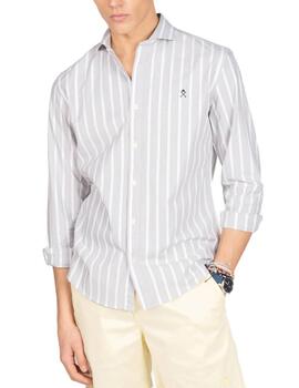 Camisa Oxford Harper&Neyer San Remo gris raya de hombre