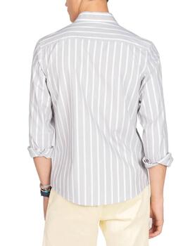 Camisa Oxford Harper&Neyer San Remo gris raya de hombre