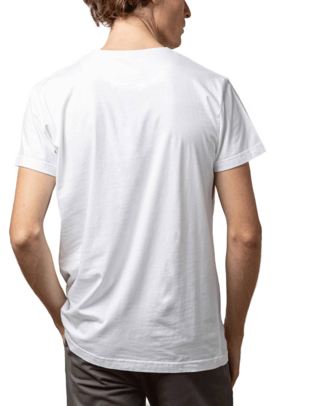 Camiseta Scotta Fish organic blanco manga corta para hombre