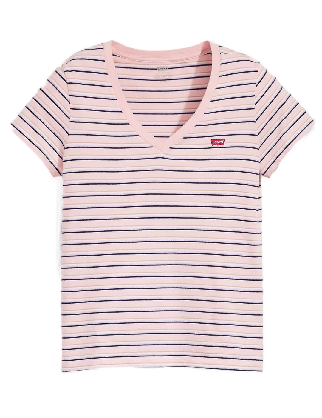 Camiseta Levi's Cool Stripe en rosa rayas para mujer