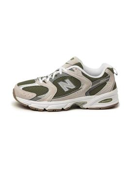 Zapatillas New Balance 530  blancas y verdes para hombre