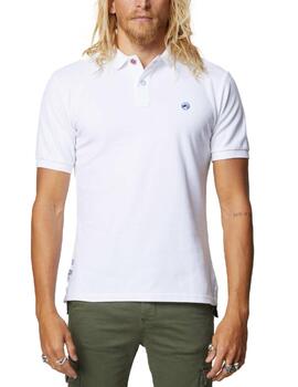 Polo Altonadock blanco regular manga corta de hombre