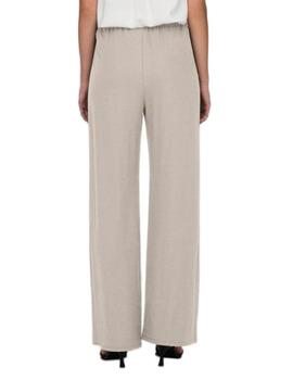 Pantalón Only Jany recto beige cintura elástica para mujer