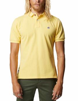 Polo Altonadock amarillo regular manga corta para hombre