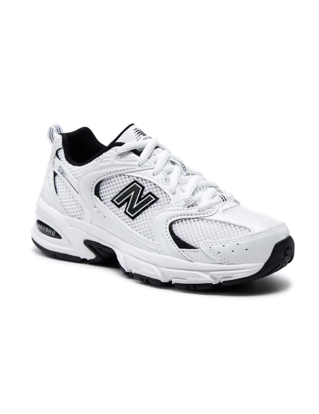 Zapatillas New Balance 530 blanco y negro unisex