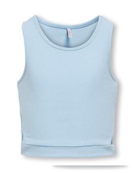 Camiseta tirantes Only Kids Messa azul celeste para niña