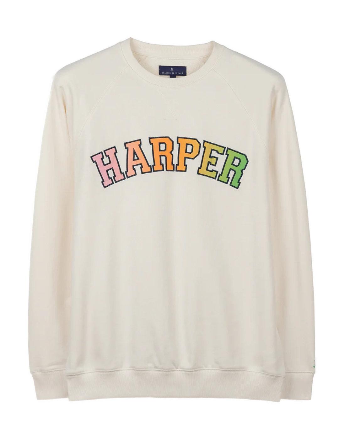 Sudaderas Harper Los Angeles beige sin capucha para hombre