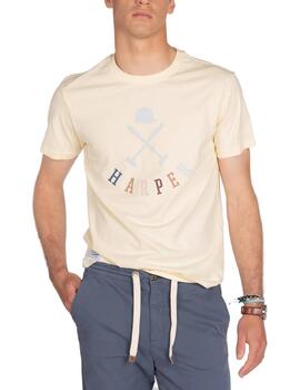 Camiseta Harper Preppy amarilla manga corta para hombre