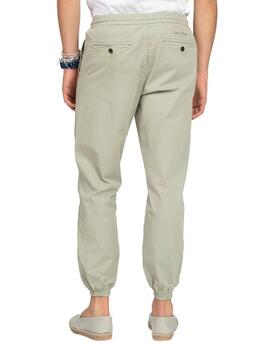 Pantalón Harper&Neyer Jogger verde relaxed con puño hombre