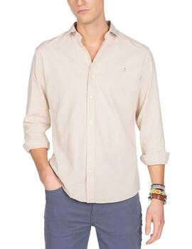 Camisa Harper&Neyer Amalfi camel de lino para hombre