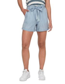 Short Only Bea azul claro lazo regular para mujer