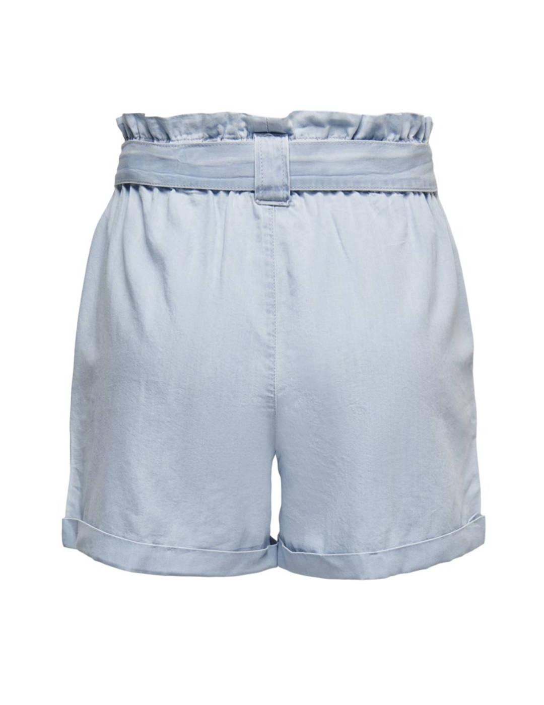 Short Only Bea azul claro lazo regular para mujer