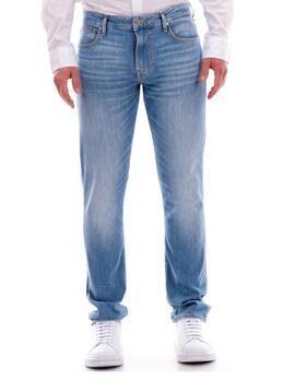 Pantalón vaquero Guess Slim Tapered azul claro para hombre