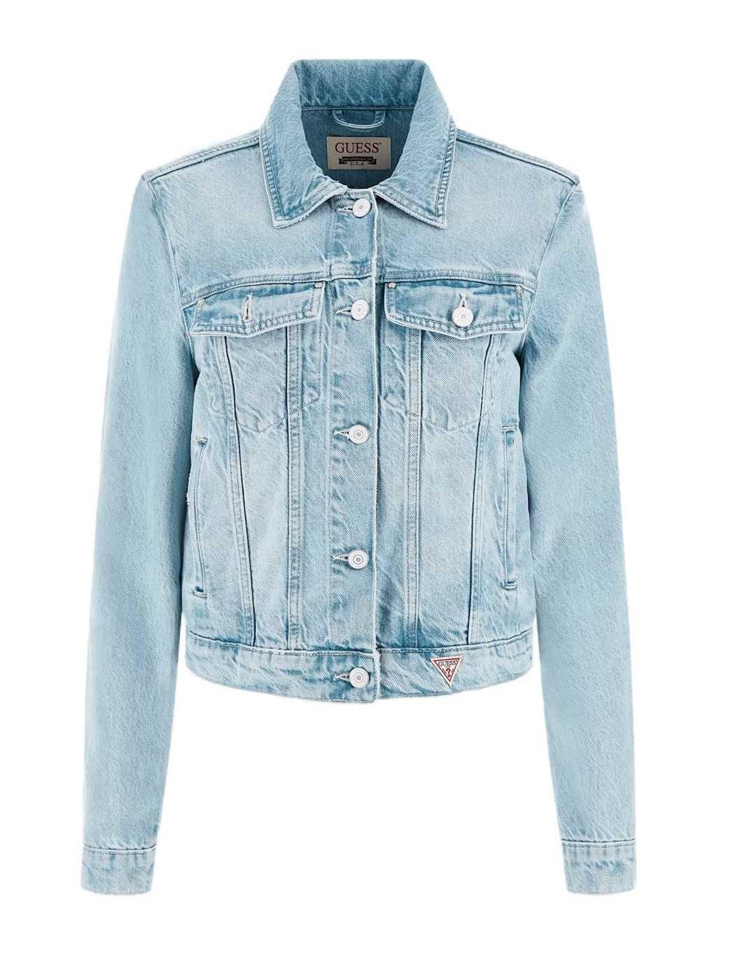 Chaqueta vaquera Guess Doria denim azul claro para mujer