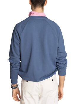 Sudadera Harper Sunset marino sin capucha para hombre