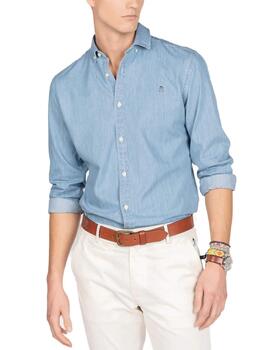 Camisa Harper&Neyer Antibes denim azul claro para hombre