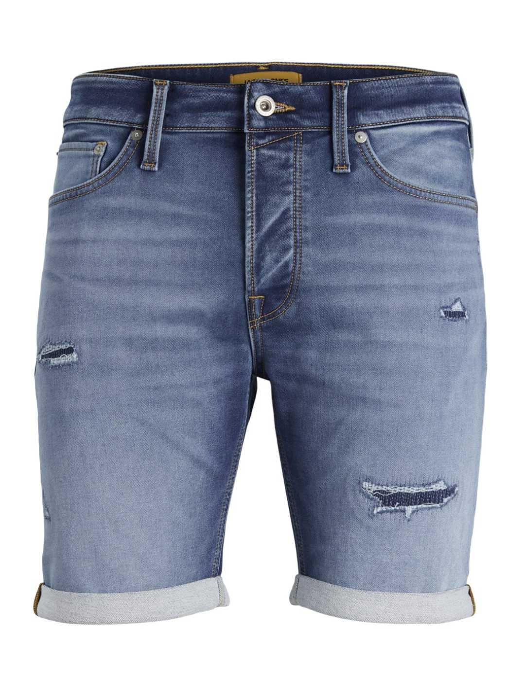 Bermuda Jack&Jones Rick azul rotos para hombre