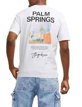 Camiseta Jack&Jones Aruba blanco manga corta para hombre