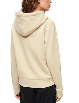 Sudadera Superdry Tokio beige con capucha para mujer