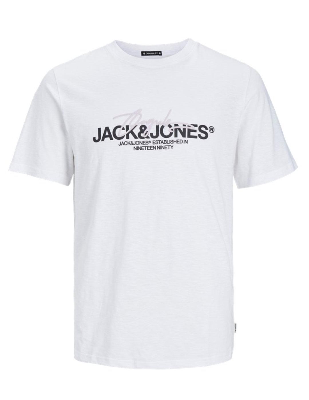 Camiseta Jack&Jones Aruba blanco manga corta para hombre