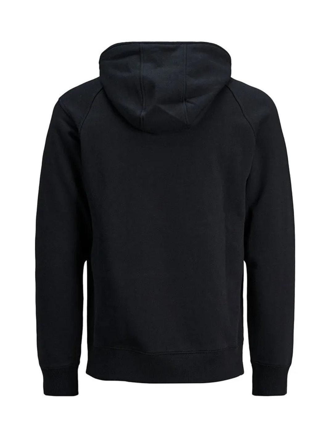 Sudadera Jack&Jones Epinn negra con capucha para hombre