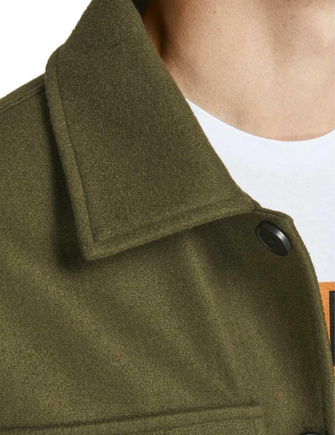 Sobrecamisa Jack&Jones Rollie verde militar para hombre