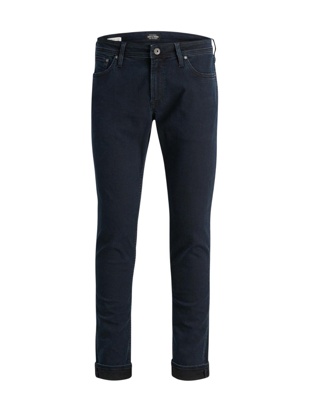 Pantalón vaquero Jack&Jones Liam skinny negro para hombre