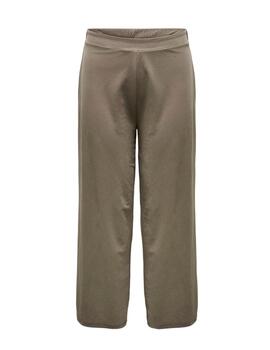 Pantalón Only Carmakoma Jany caqui elástico para mujer