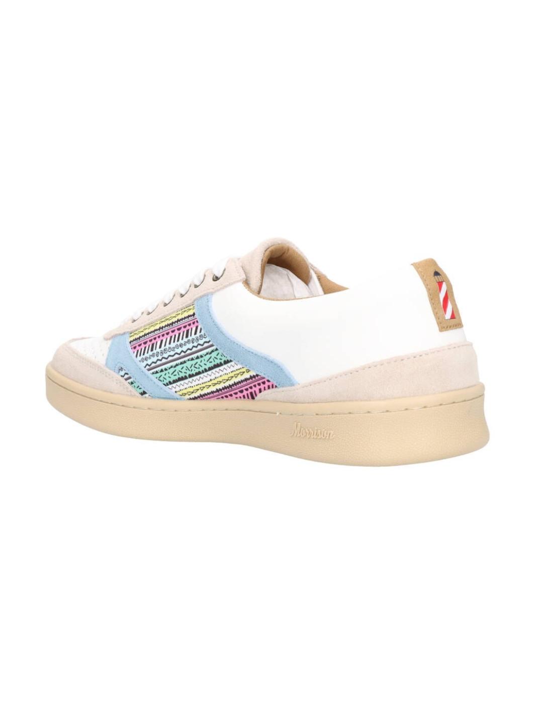 Zapatillas Morrison Dylan blanco estampado étnico unisex