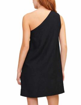 Vestido JJXX Annika negro tirante asimétrico para mujer