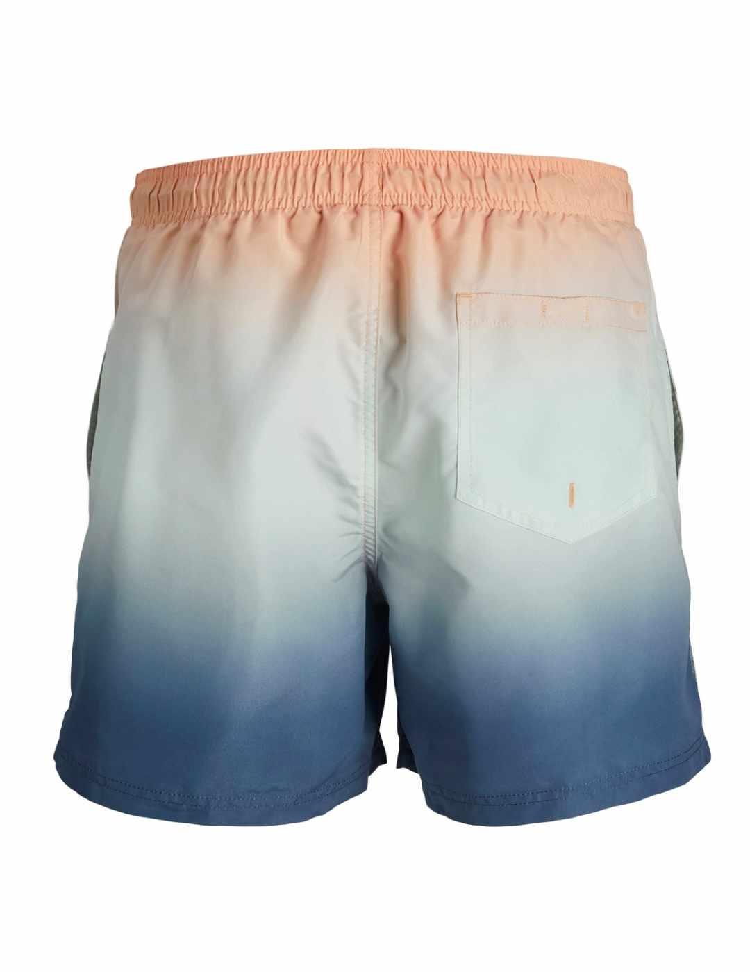 Bañador Jack&Jones Junior degradado tonos azules para niño