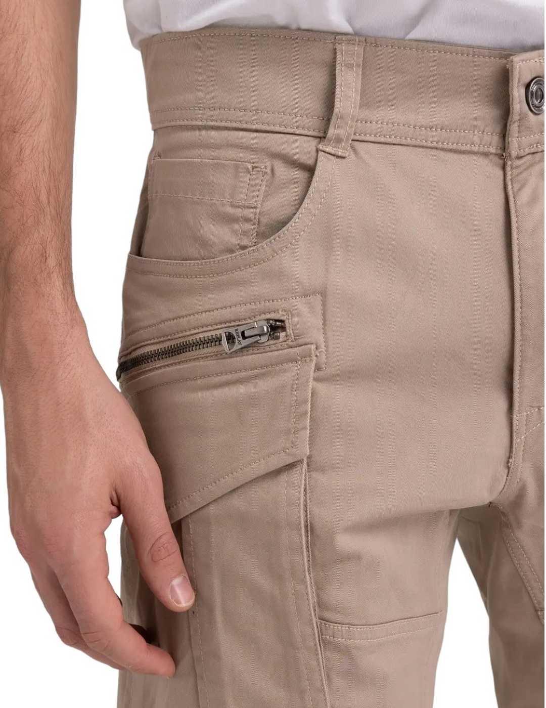 Bermuda Replay cargo beige Regular para hombre