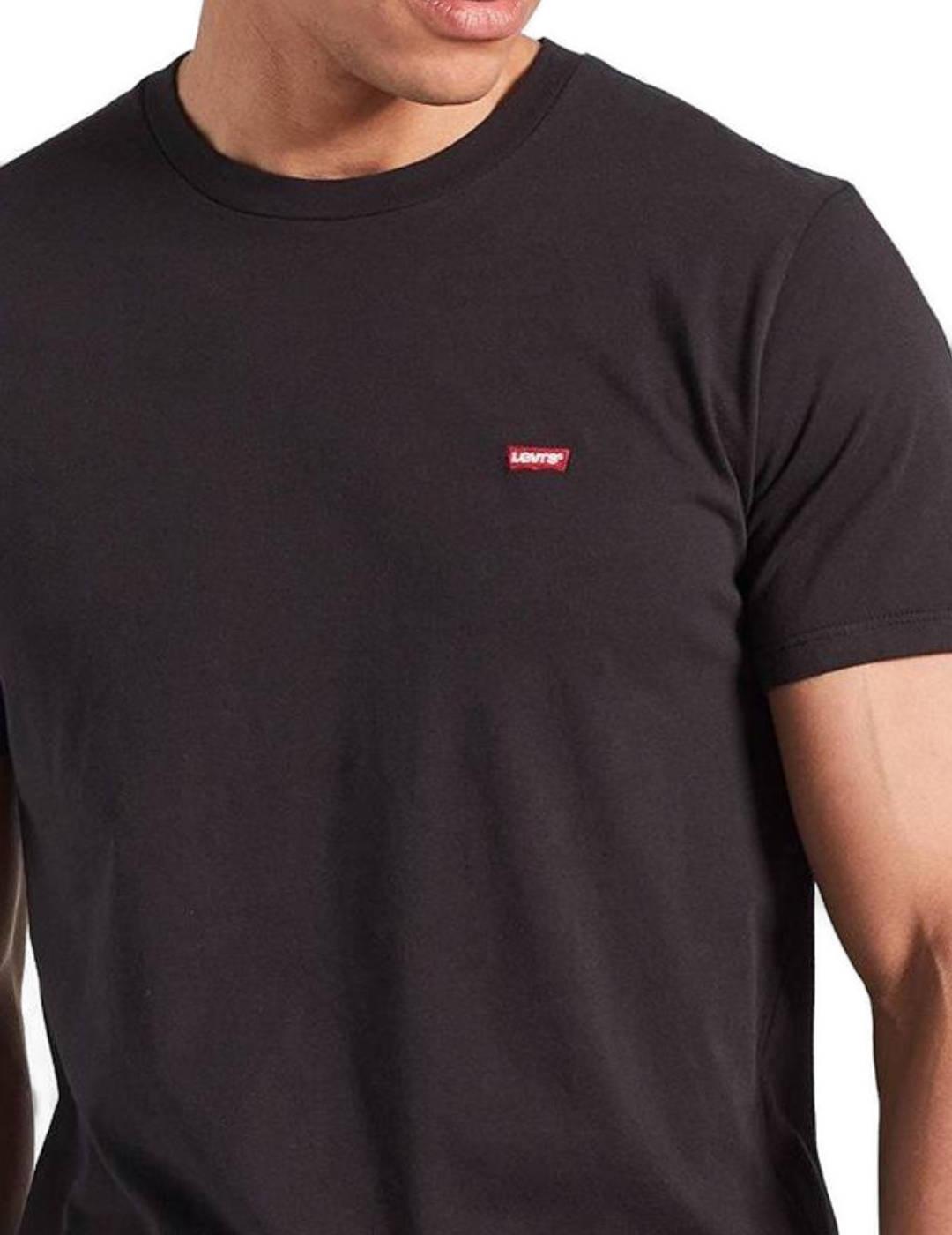 Camiseta Levi's Original Tee negra manga corta para hombre